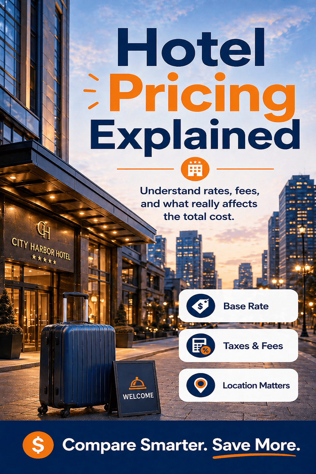 Hotel pricing chart representing how hotel prices change